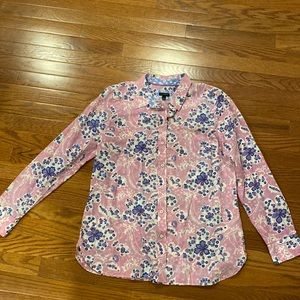 Talbots print blouse